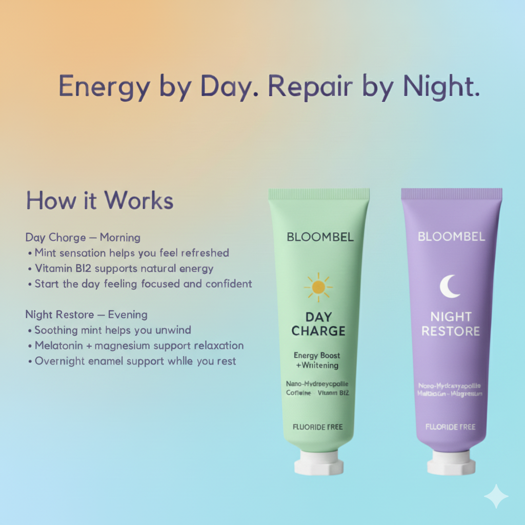 Bloombel™-Melatonin & Caffeine Toothpaste Bundle